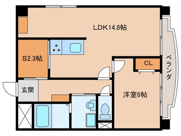 鳥山ハイツの物件間取画像